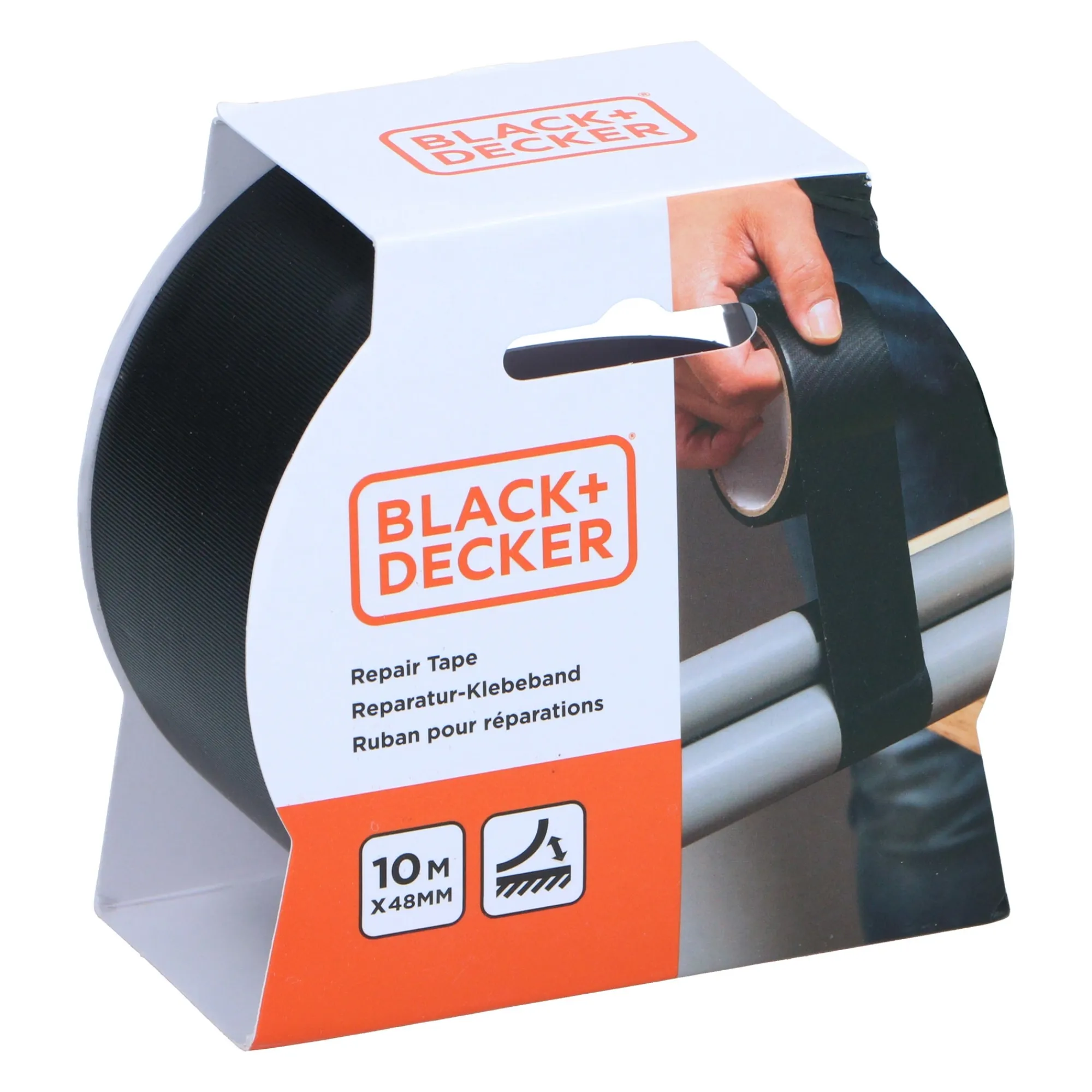 Black&Decker Bouw<Tape zwart 48mm 10m Black+Decker