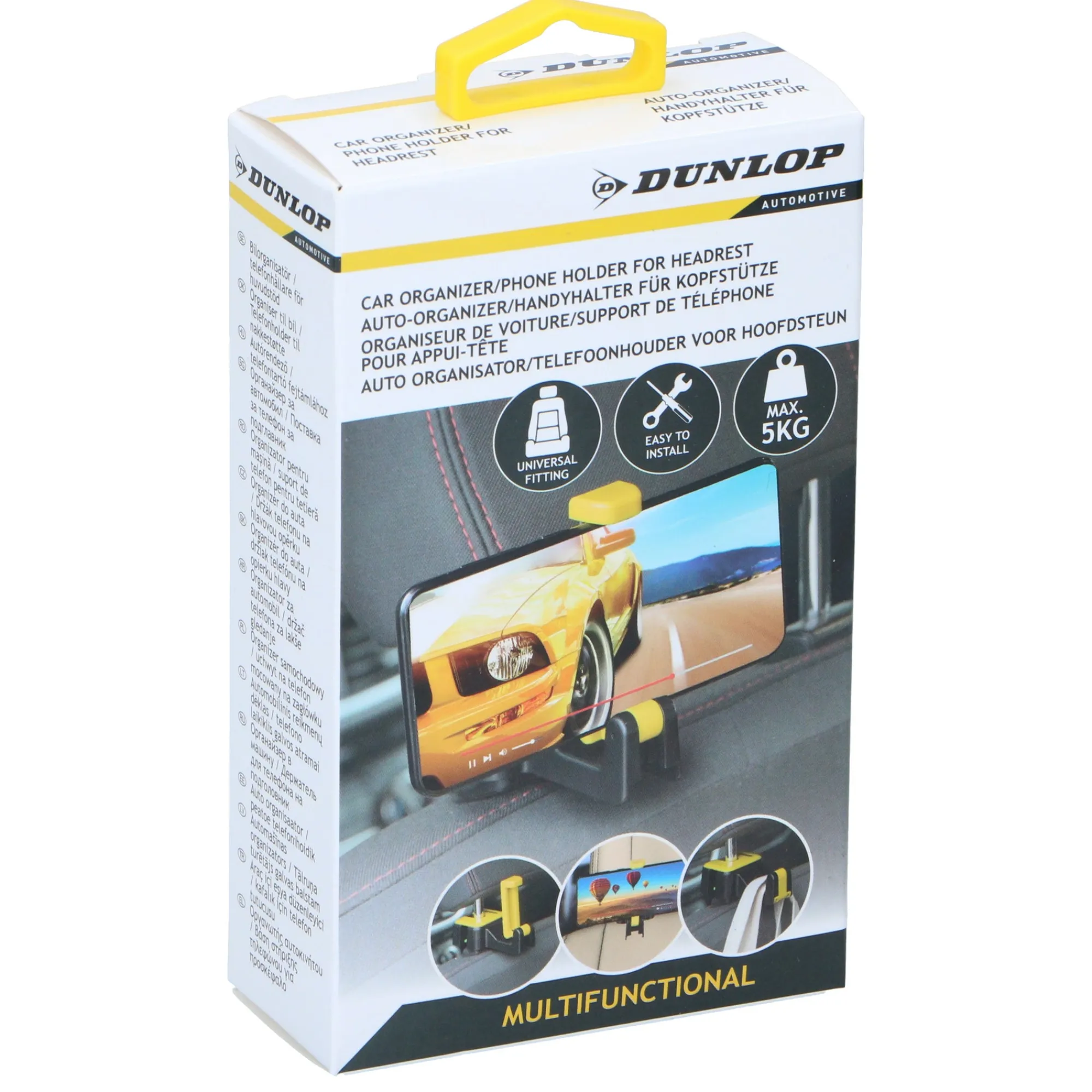 Dunlop Autoaccessoires<Telefoonhouder hoofdsteun