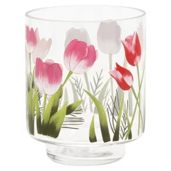 Van Cranenbroek Pasen|Kaarsen<Theelicht glas tulp 11cm
