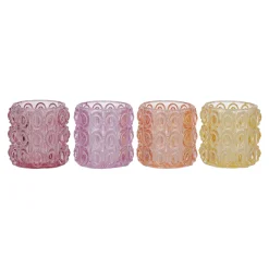 Kaarsen<Theelichthouder bubble 7 x 7 cm