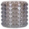 Natural Collections Kaarsen<Theelichthouder van bruin glas 7 x 7 x 6 cm 3 assorti