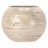 Natural Collections Kaarsen<Theelichthouder van glas, zilver, 10 cm 2 assorti