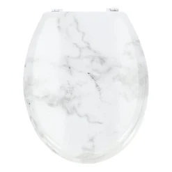 Van Cranenbroek Badkameraccessoires<Toiletbril print marmer wit