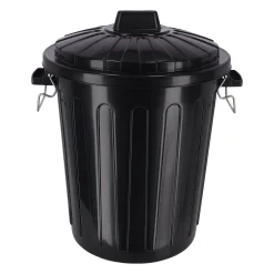 Curver Opbergen<Ton met deksel zwart 70L