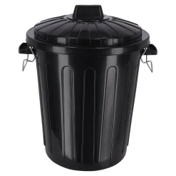 Curver Opbergen<Ton met deksel zwart 46L