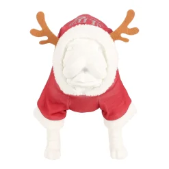 Hondenjas<Trui Hond Kerst holidays rood 25cm