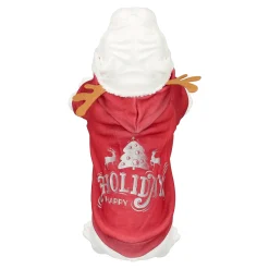 Hondenjas<Trui Hond Kerst holidays rood 25cm