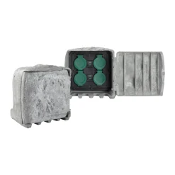 Diamant Stekkerdoos En Verlengsnoeren<Tuincontactdoos steen 4x230V BE