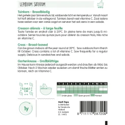 Horti Tops Moestuin<Tuinkers breedbladig