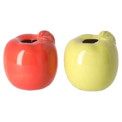 Natural Collections Vazen En Potten<Vaas appel keram rood 9 cm