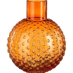 Mica Decorations Vazen En Potten<Vaas glas Dionne oranje 28 x 22 cm