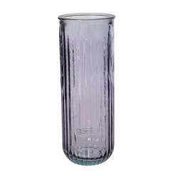 Decoris Vazen En Potten<Vaas glas lila 28 cm
