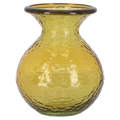 Natural Collections Vazen En Potten<Vaas glas recycle 24 cm geel