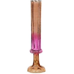 Decoris Vazen En Potten<Vaas glas recycle roze 33 cm