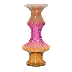 Decoris Vazen En Potten<Vaas glas recycle roze 29 cm