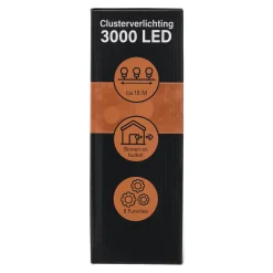 O'malley Kerstverlichting<Verlichting cluster 3000 LED classic gold