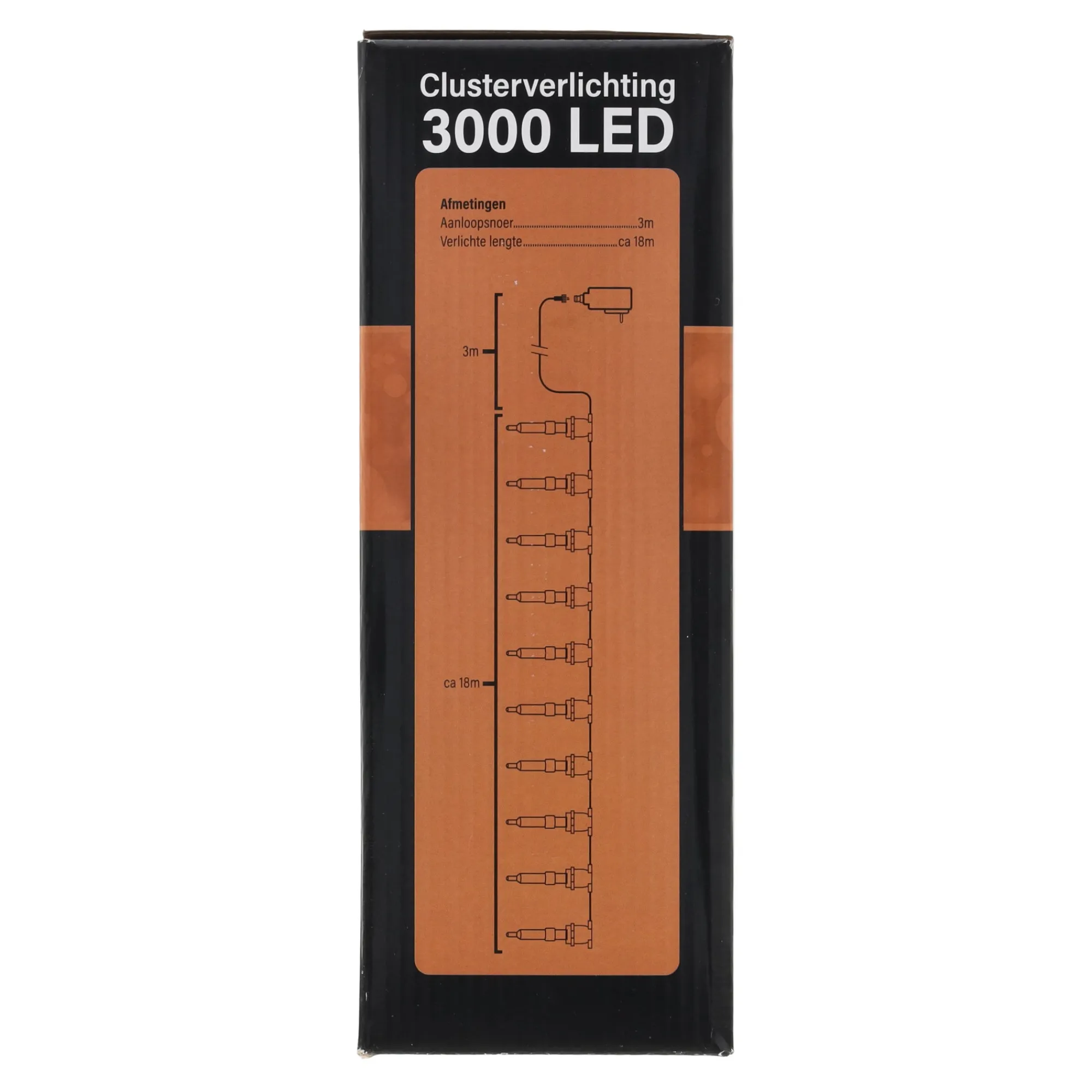 O'malley Kerstverlichting<Verlichting cluster 3000 LED classic gold