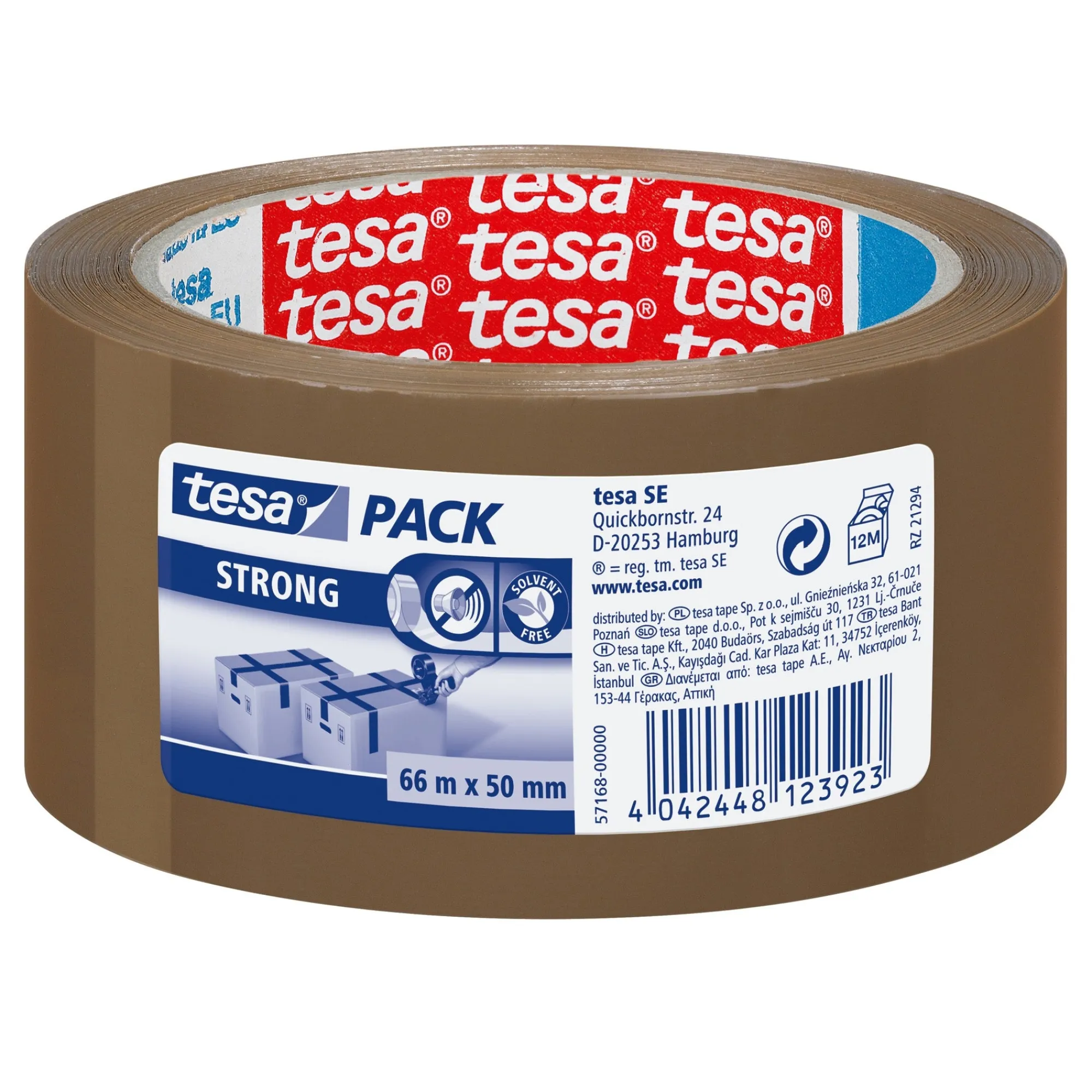 Tesa Bouw<Verpakkingstape bruin 50mmx66M