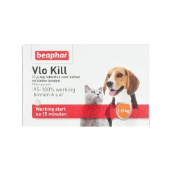 Beaphar Kattenverzorging<Vlo kill + kat & hond tot 11kg
