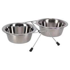 Friendly Pet Voerbak Kat<Voederbak duo met houder 13cm RW006