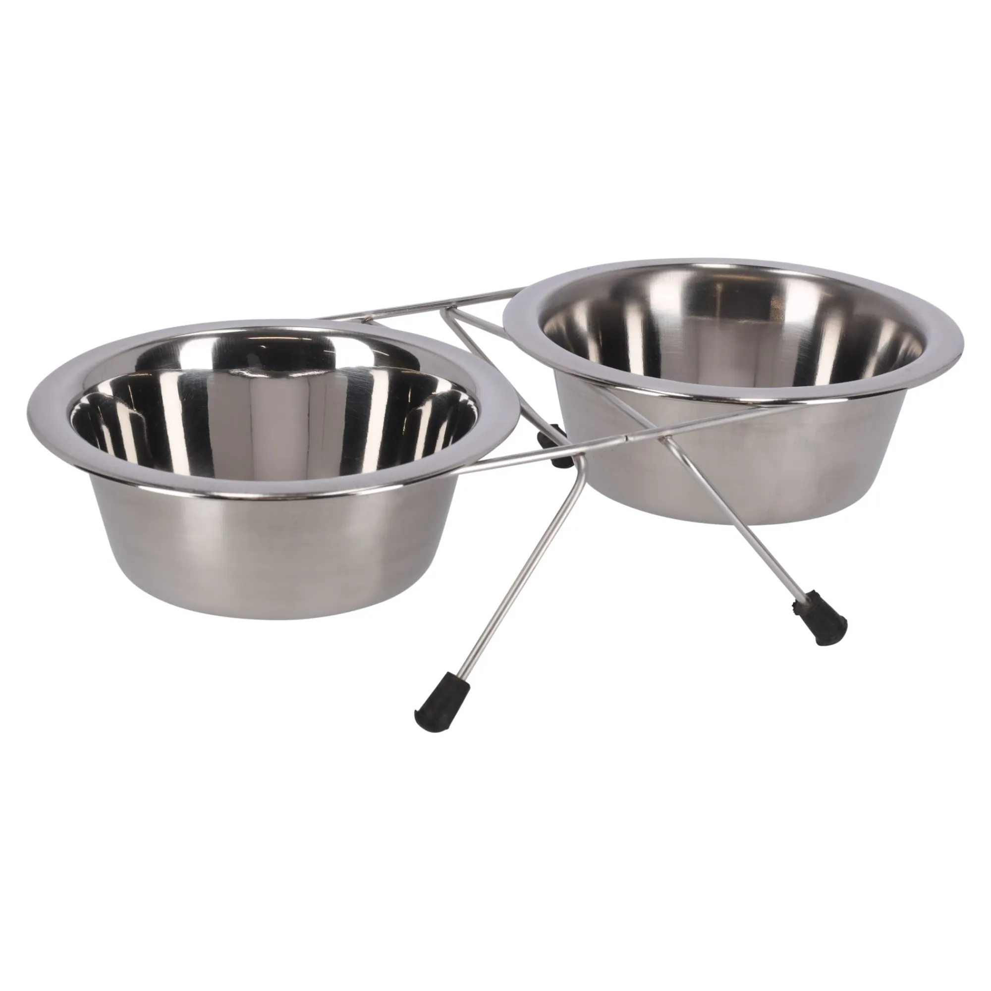 Friendly Pet Voerbak Kat<Voederbak duo met houder 13cm RW006