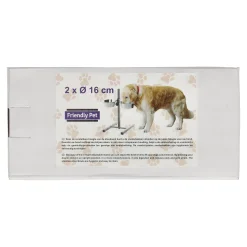 Friendly Pet Drink- En Voerbak Hond<Voederbak duo met staander S RW007