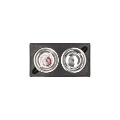 Friendly Pet Voerbak Kat<Voederbak duo vlechtwerk bruin 17cm