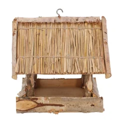 Vogelhuisjes<Voederhuis hangend kievit stro