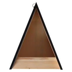 Flamingo Vogelhuisjes<Voederhuis Zilan hout natuur/zwart