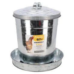 Friendly Pet Kip<Voedersilo metaal 6 kg