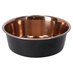 Friendly Pet Drink- En Voerbak Hond<Voerbak Ezra rvs zwart/koper D16,8cm 900ml FP