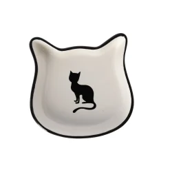 Friendly Pet Voerbak Kat<Voerbak kat Kera zwart/wit 220ml