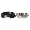 Friendly Pet Voerbak Kat<Voerbak kat ribbel zwart 160ml