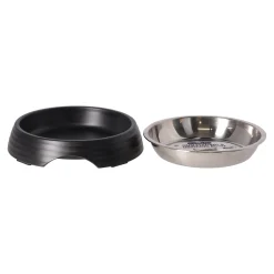 Friendly Pet Voerbak Kat<Voerbak kat ribbel zwart 160ml