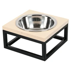 Friendly Pet Drink- En Voerbak Hond<Voerbak metal enkel 15x15x8cm