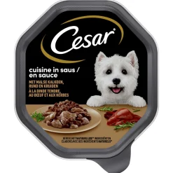 Cesar Hondenvoer<Voer hond kalkoen+rund 150g cuisine