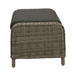Bois le Duc Tuinbanken<Voetenbank Olvera willow grey met kussen