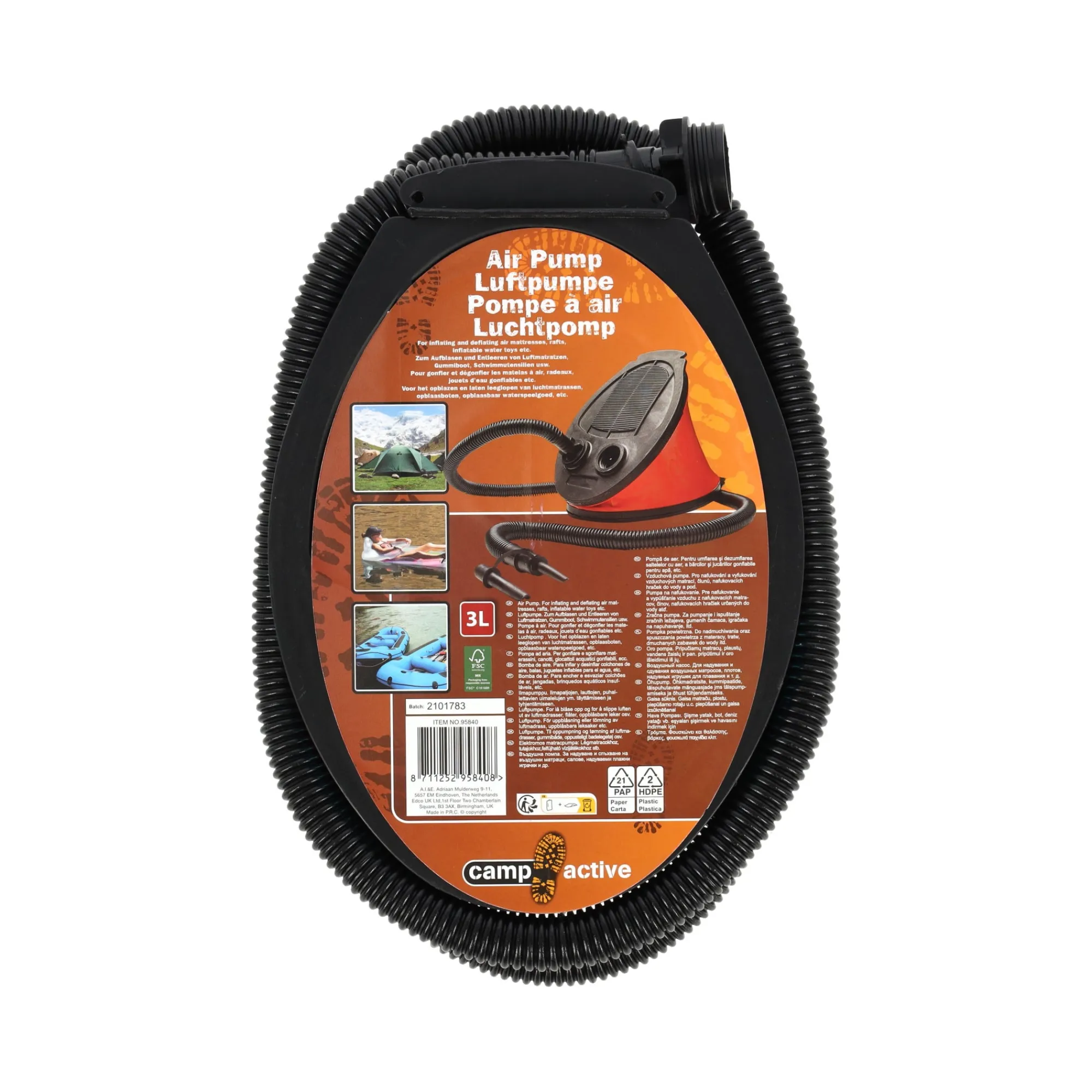 Camp Active Camping Benodigheden<Voetpomp 3ltr
