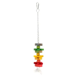 Friendly Pet Vogelspeelgoed<Vogel kralen ketting kleur 30cm