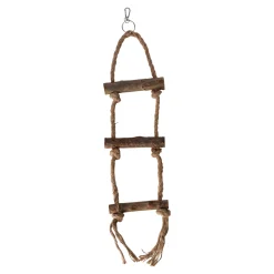 Friendly Pet Vogelspeelgoed<Vogel ladder+touw 3 treden 40cm