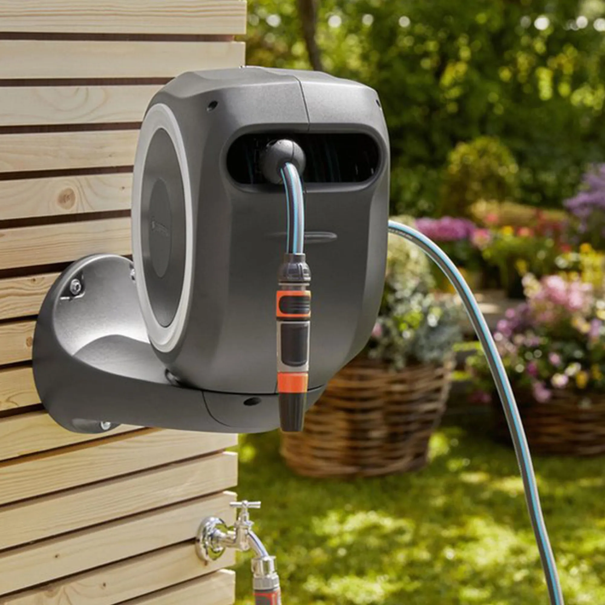 Gardena Pompen En Sproeien<Wand slangenbox 15 RollUp S wit