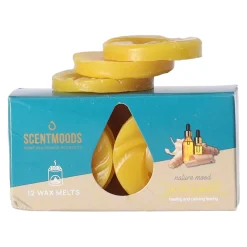 Scentmoods Kaarsen<Waxmelts musk wood 12st