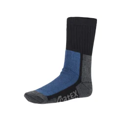 Cratex Werksokken<Werksok zwartgrijs-blauw 35-38 (1 pak)
