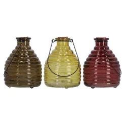 Decoris Schoonmaken<Wespenvanger van glas 17 x 13 cm 4 assorti