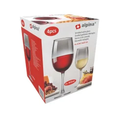 Alpina Koken & Tafelen<Wijnglas smoke 465ml 4st