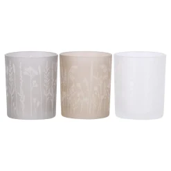 Boltze home Tuindecoratie<Windlicht Graser 8 cm 3 assorti