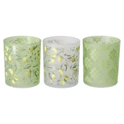 Boltze home Tuindecoratie<Windlicht Zitronella 8 cm 3 assorti