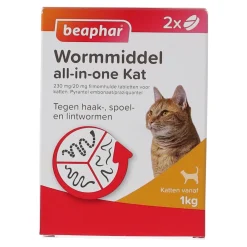 Beaphar Kattenverzorging<Wormmiddel all-in-one kat