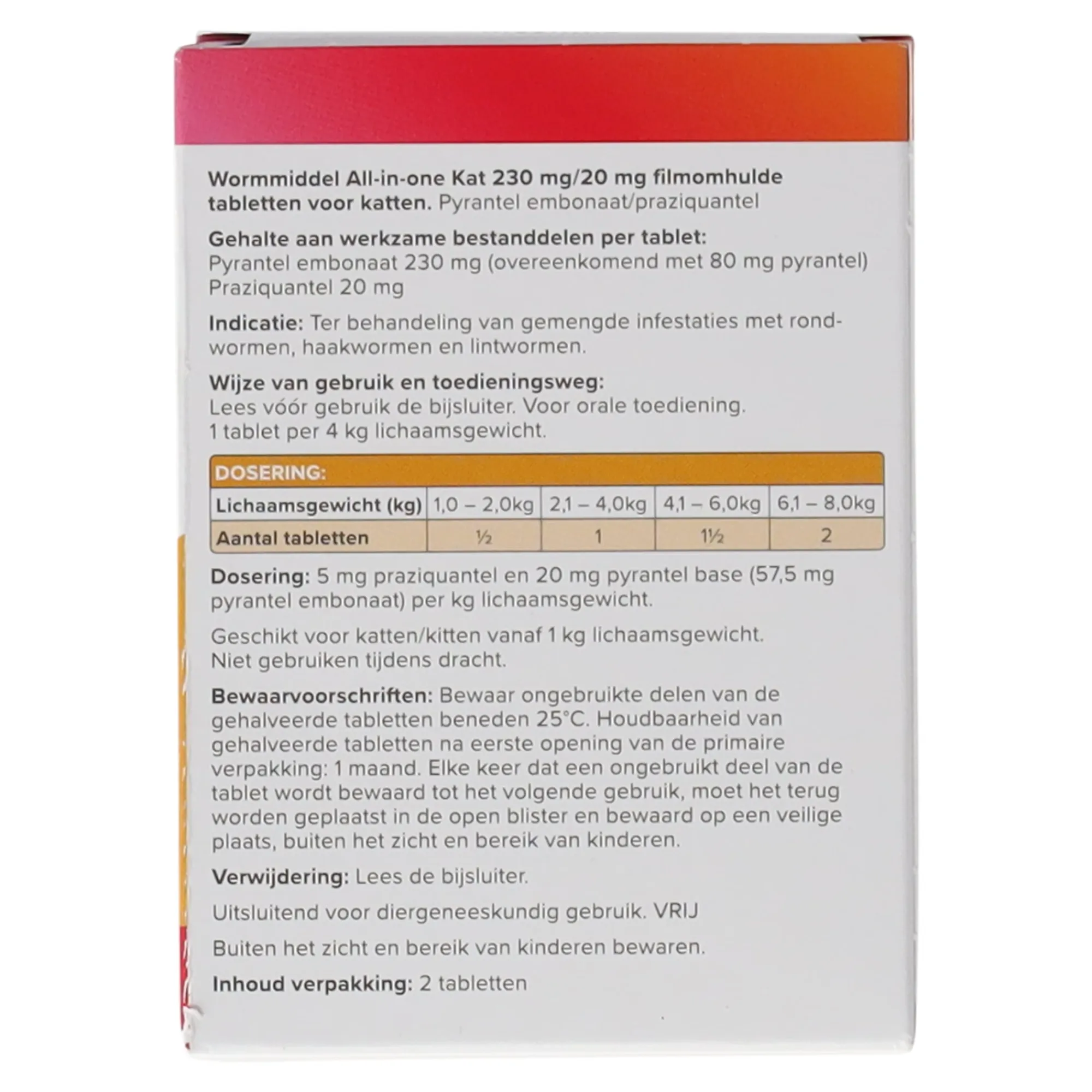 Beaphar Kattenverzorging<Wormmiddel all-in-one kat