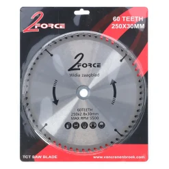 2-Force Toebehoren Elektrisch Gereedschap<Zaagblad Ø250 mm 30as 60T